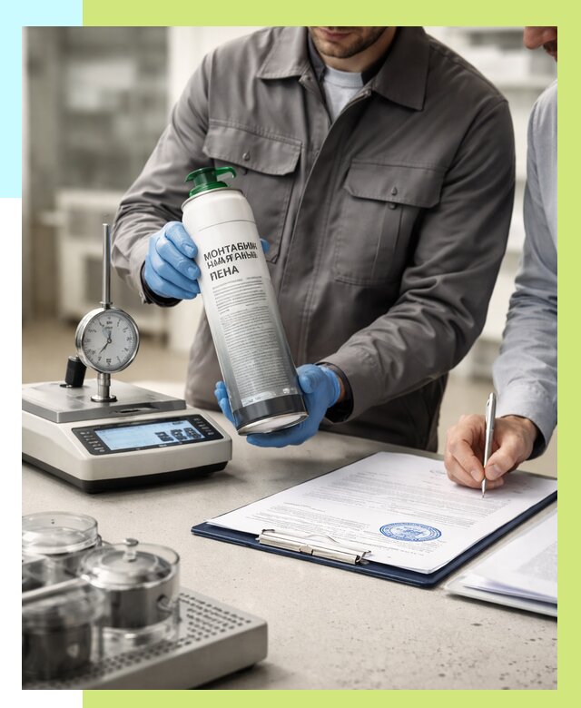 Сертификация монтажной пены в Ярославле от 15402 р. | Алешин-Рсл