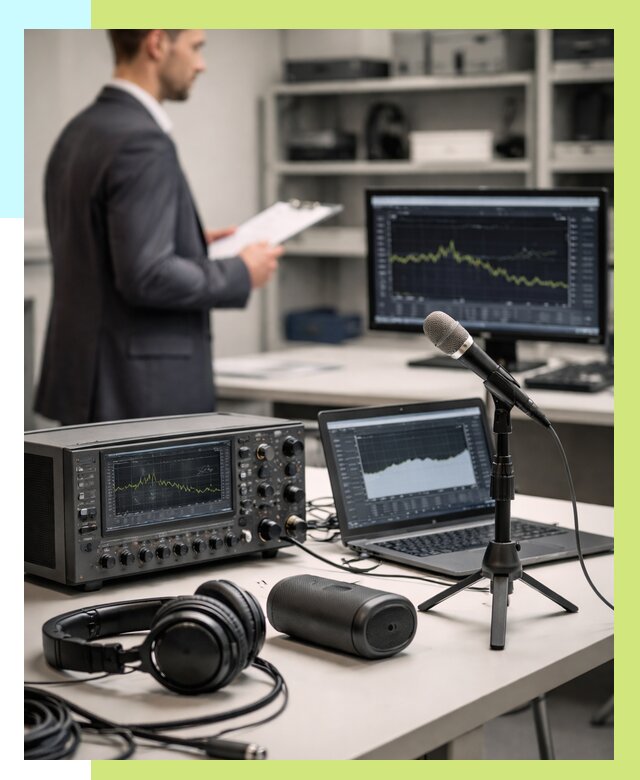 Сертификация аудиотехники в Ярославле от 15402 р., Алешин-Рсл