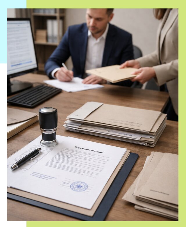 Отказное письмо для таможни в Ярославле от 3080 р, Алешин-Рсл